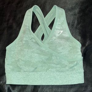 Gymshark Green Camo Sports Bra